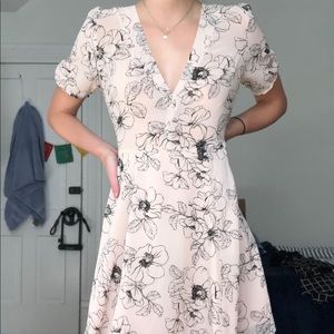 Pink floral spring/summer dress